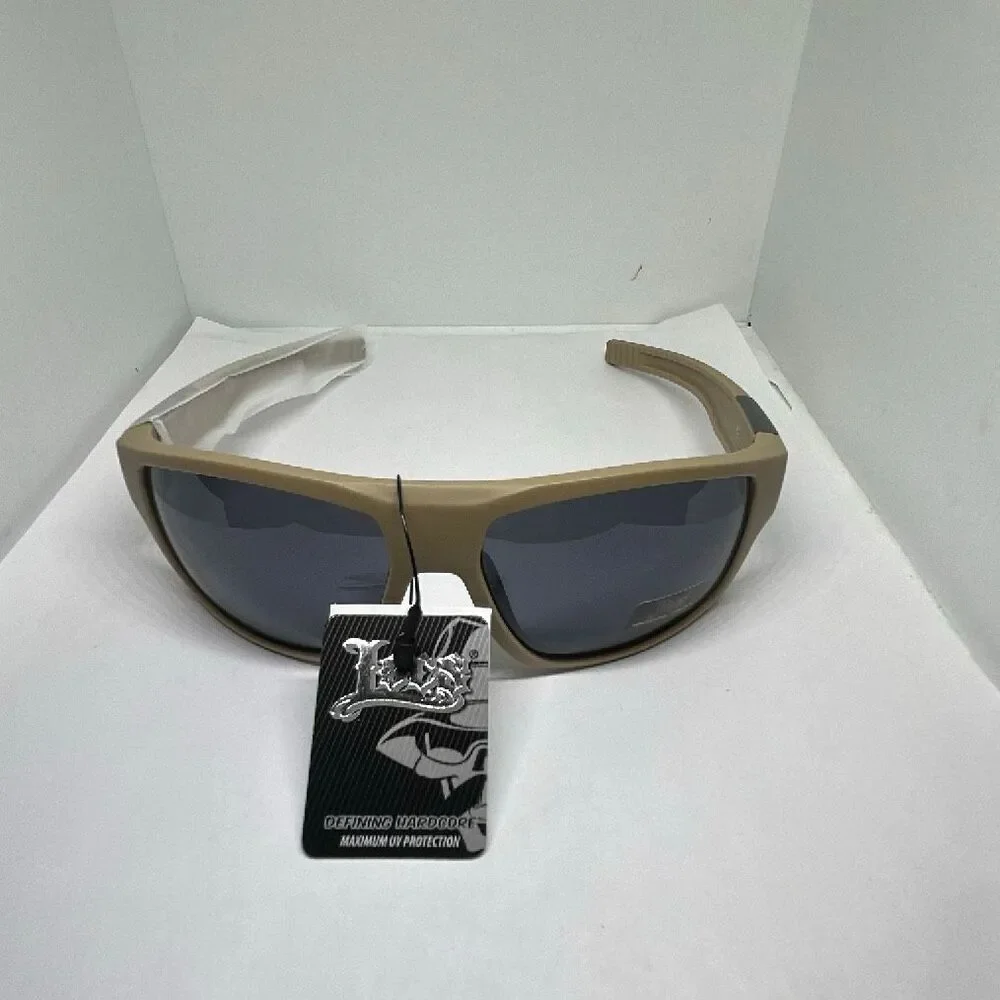 Locs Tan Hardcore Shades Wraparound UV Protection Sunglasses NWT